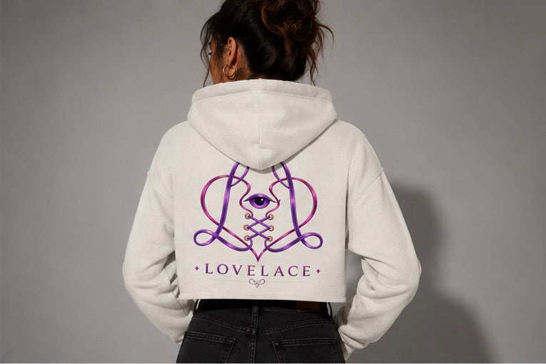 LoveLace Signature Crop Hoodie | Collection 001
