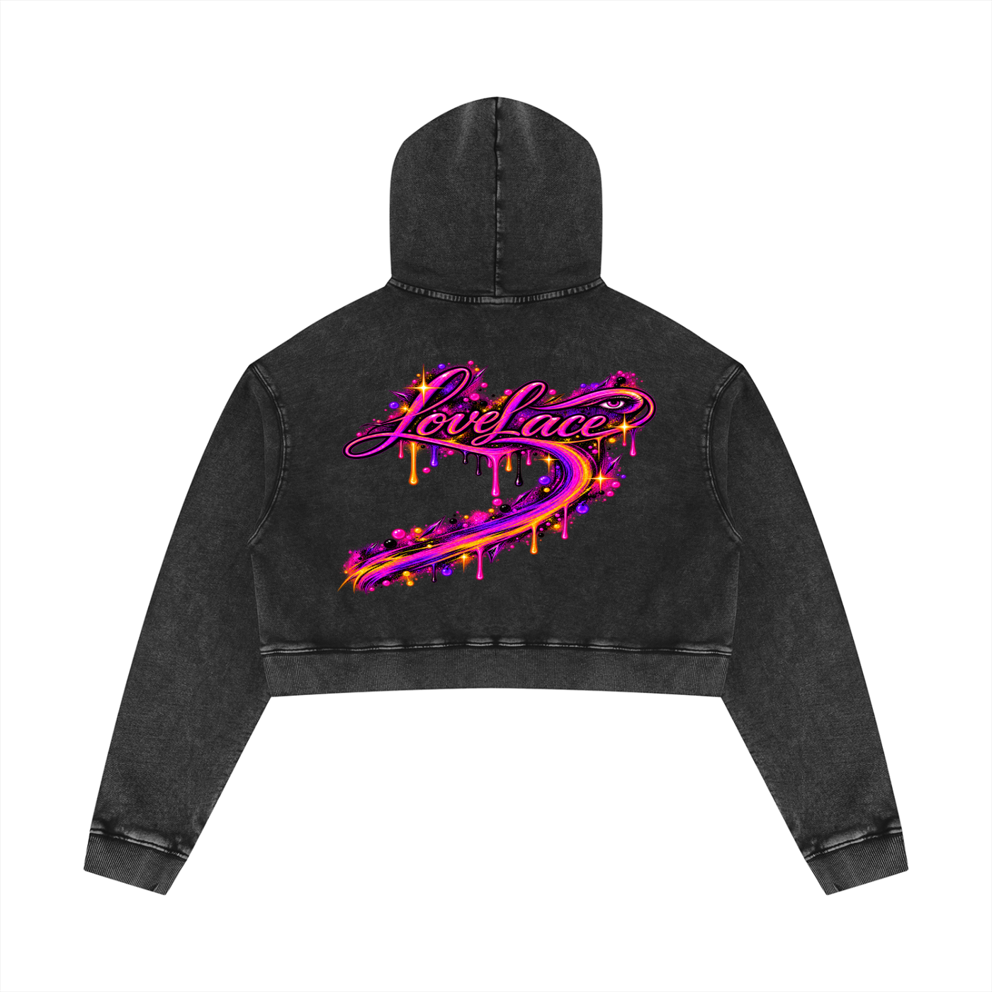 LoveLace Heartbreaker Crop Hoodie