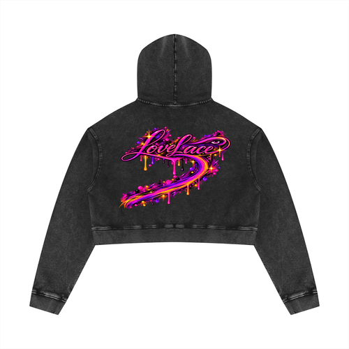 LoveLace Heartbreaker Crop Hoodie